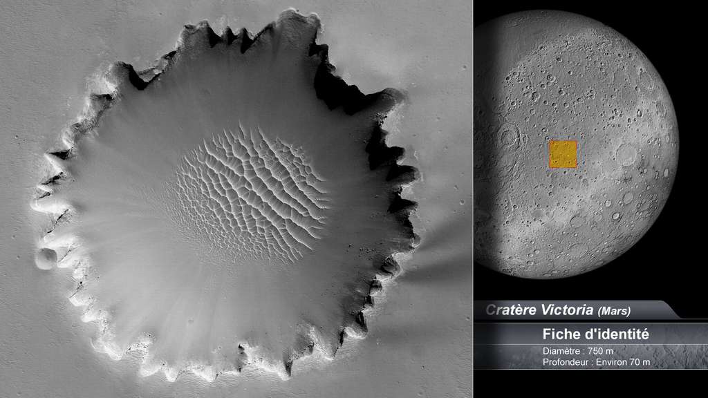Le cratère Victoria sur Mars Le cratère Victoria sur Mars