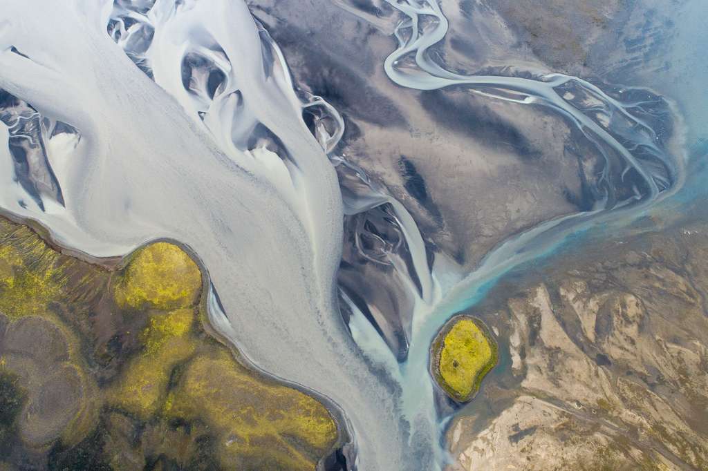 La beauté de l'Islande vue du ciel La beauté de l'Islande vue du ciel