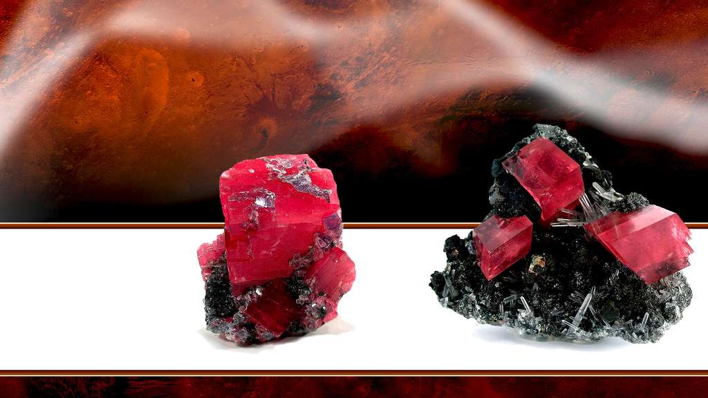 La fluorite, le quartz et la rhodochrosite La fluorite, le quartz et la rhodochrosite