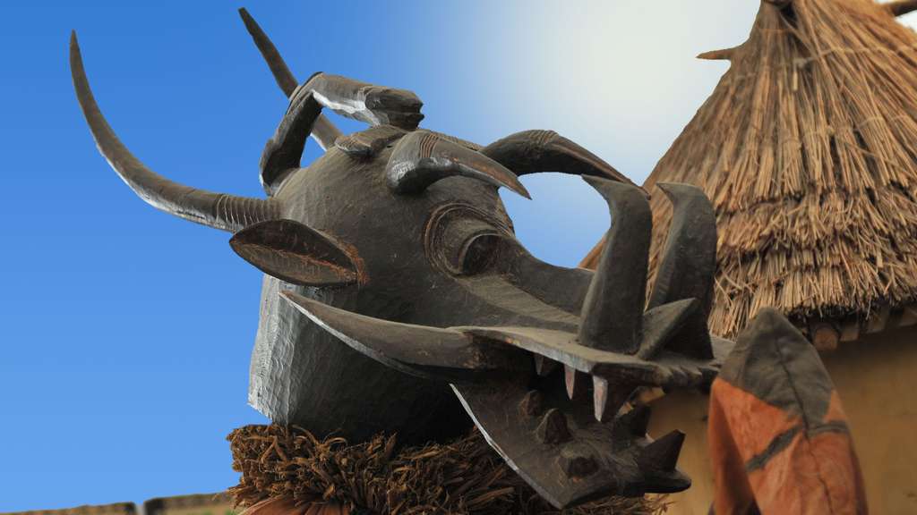 Masque funéraire sénoufo Masque funéraire sénoufo