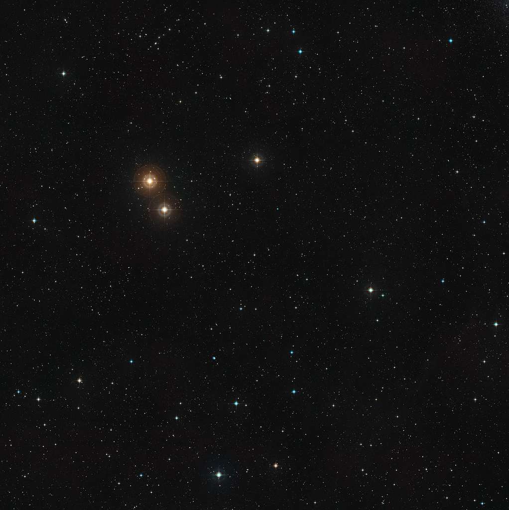 Quelque part au centre de cette image se trouve l'étoile HIP 13044. © ESO-Digitized Sky Survey 2/Davide De Martineil. © ESO/L. Calçada