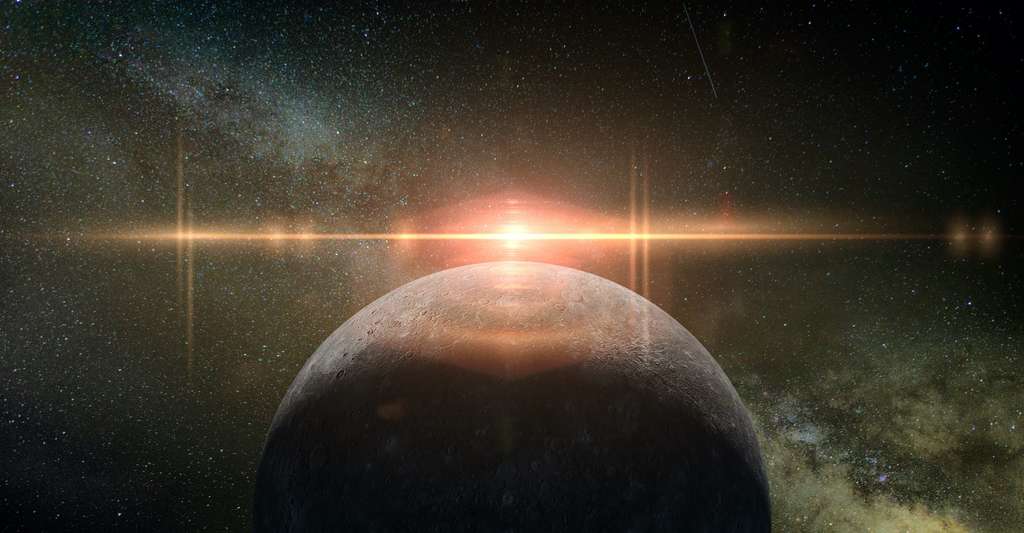 Instability could also come from within our solar system.  From the planet Mercury, exactly.  Its perihelion — the point in its orbit closest to the Sun — is moving.  And if this movement were to resonate with the movement of that of Jupiter, there would be a 1% risk that Mercury would leave its trajectory and then collide either with Venus or with the Earth.  © dottedyeti, Adobe Stock