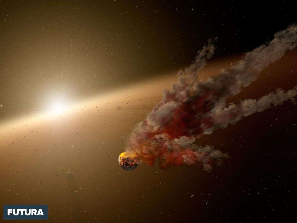 Le Spitzer Space Telescope de la NASA a repéré une éruption de poussière autour d'une jeune étoile