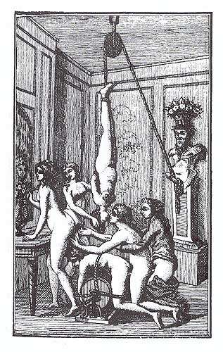 Illustration de Histoire de Juliette ou les prospérités du vice par le Maquis de sade. © Ameanet.org, Wikimedia Commons, Domaine public