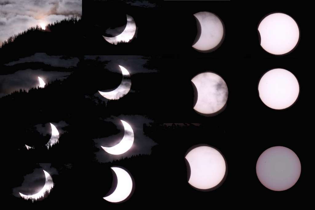 Une merveilleuse éclipse partielle Une merveilleuse éclipse partielle