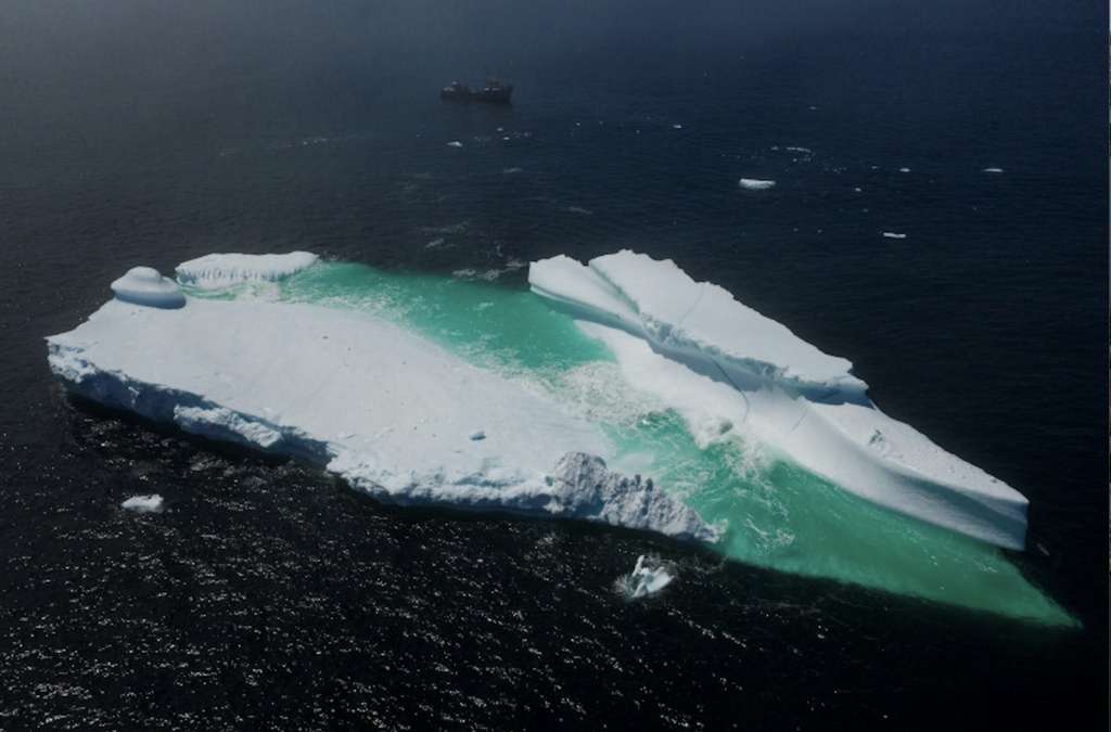 Un iceberg flottant près de Terre-Neuve, le 29 juin 2019. © Johannes Eisele, AFP/Archives
