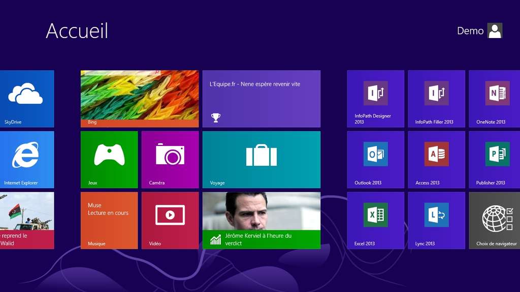 Windows 8 Pilotage Au Doigt Et A La Souris Tuiles Stylet Dossier