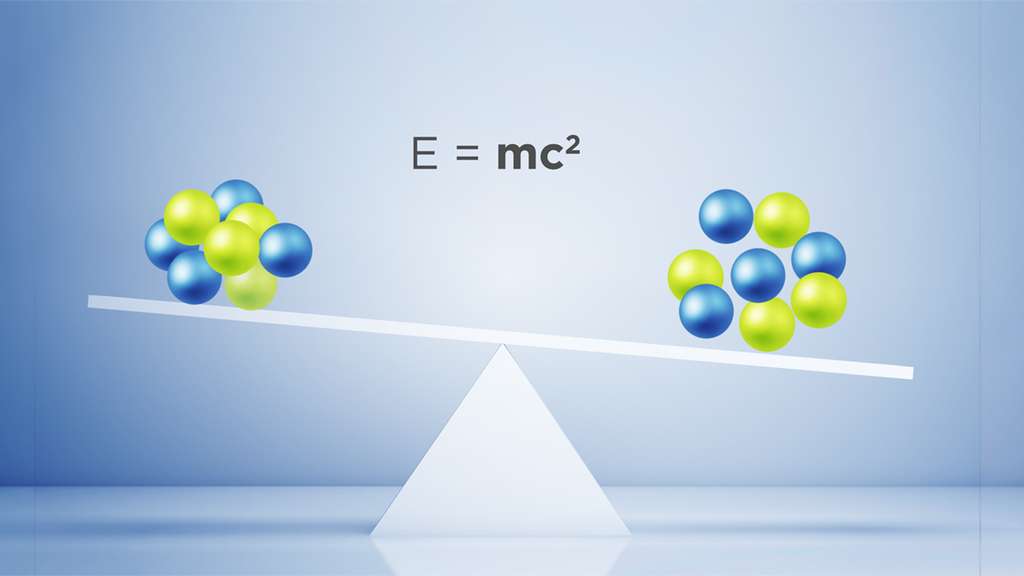 Le noyau du zirconium-80 (80Zr) est plus léger que la somme des masses de ses 40 protons et 40 neutrons. La masse manquante est convertie en énergie de liaison responsable de la cohésion du noyau. © Facility for Rare Isotope Beams