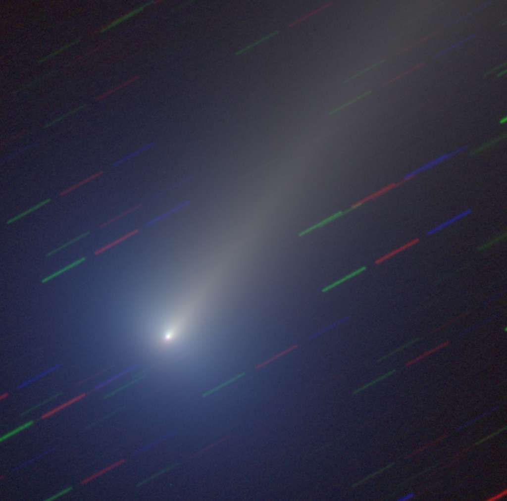La comète Leonard photographiée le 7 décembre par la Neocc (Near-Earth Object Coordination Centre). © ESA