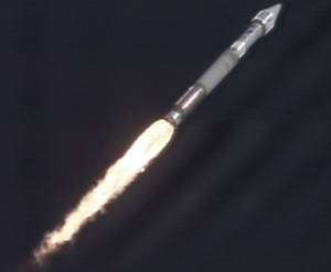 Une fusée Atlas V emporte SDO (Solar Dynamics Observatory) vers son orbite, ce jeudi 11 février 2010. © Nasa TV