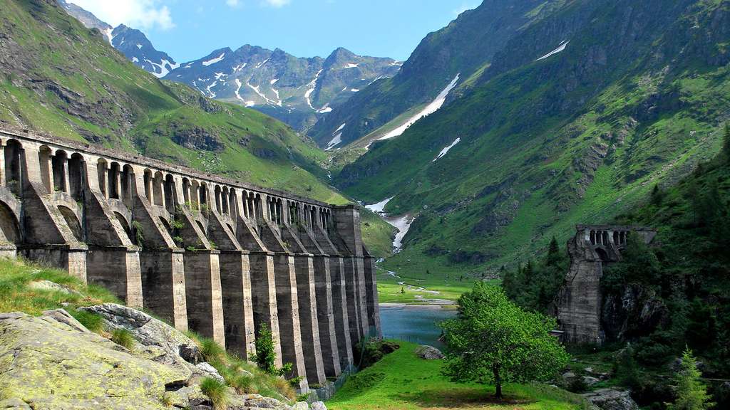 La rupture du barrage du Gleno, en Italie La rupture du barrage du Gleno, en Italie
