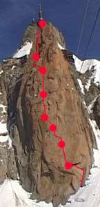 La Rebuffat Baquet de l'Aiguille. La Rebuffat Baquet de l'Aiguille.