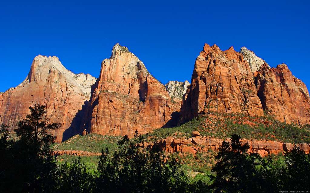 Le parc national de Zion, dans l'Utah Le parc national de Zion, dans l'Utah