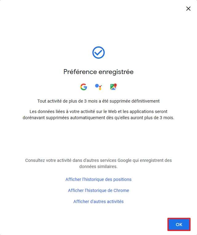 Cliquez sur « OK » pour revenir à la page précédente. © Google Inc Cliquez sur « OK » pour revenir à la page précédente. © Google Inc