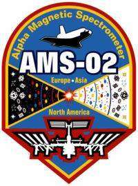 Logo NASA de la mission AMS Logo NASA de la mission AMS