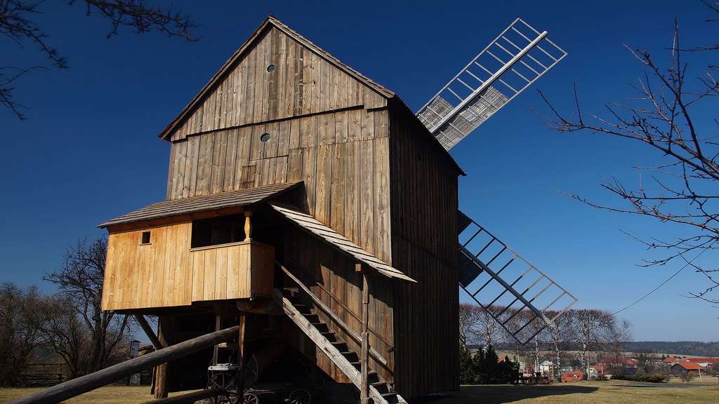 Le moulin à vent de Partutovice, République tchèque Le moulin à vent de Partutovice, République tchèque