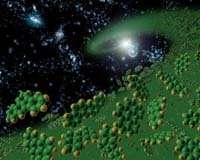 Les molécules organiques, composées en grande partie d'hydrogène et de carbone, sont considérées comme les premières briques de la vie (Crédits : NASA / Stanford Lockheed Institute for Space Research) Les molécules organiques, composées en grande partie d'hydrogène et de carbone, sont considérées comme les premières briques de la vie (Crédits : NASA / Stanford Lockheed Institute for Space Research)