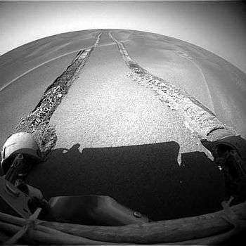 Opportunity, enlisé dans les sables martiens ! (crédit : NASA/JPL)
