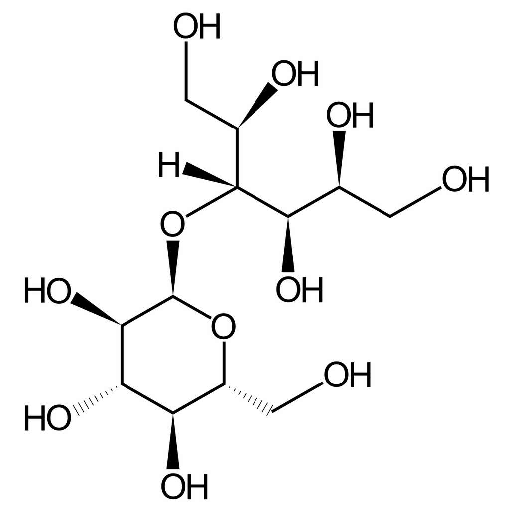 La molécule du maltitol. © Wikimedia commons