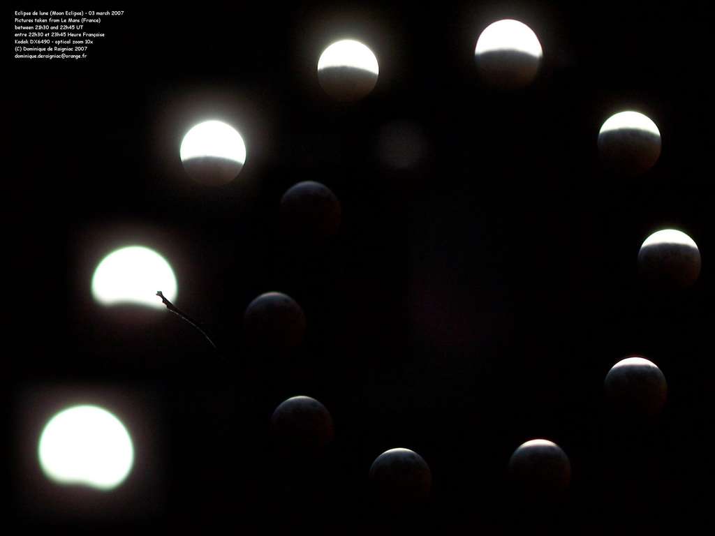 3 Mars 2007 - Eclipse totale de Lune 3 Mars 2007 - Eclipse totale de Lune
