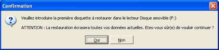 Restaurer des données Restaurer des données