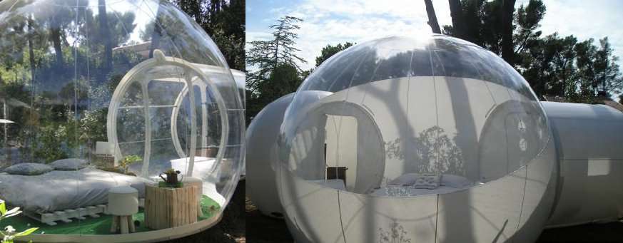 L'hôtel Attrape'Rêves, dormir dans une bulle au milieu des arbres L'hôtel Attrape'Rêves, dormir dans une bulle au milieu des arbres
