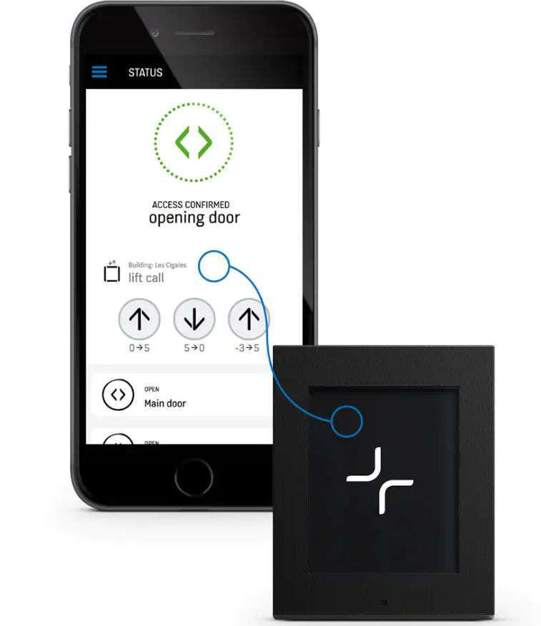 L’appli KONE Flow se connecte en Bluetooth à la porte de votre immeuble. © Tous droits réservés