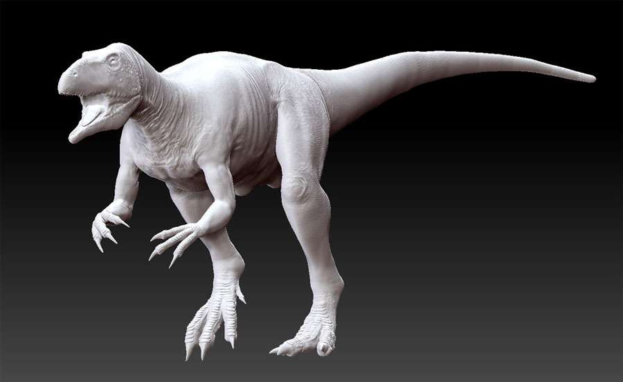 Eustreptospondylus moulage Eustreptospondylus moulage