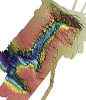 Le Canyon de Perth est l'un des éléments écologiques clefs étudiés par le Csiro. C'est un élément unique et extraordinaire du plateau continental australien. © Csiro Le Canyon de Perth est l'un des éléments écologiques clefs étudiés par le Csiro. C'est un élément unique et extraordinaire du plateau continental australien. © Csiro