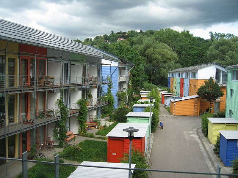 L'écoquartier Vauban, à Fribourg-en-Brisgau, en Allemagne L'écoquartier Vauban, à Fribourg-en-Brisgau, en Allemagne