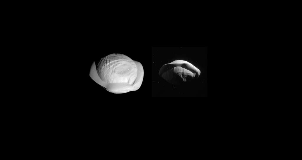 Photo Pan Une Soucoupe Volante Autour De Saturne