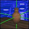 Le système du MIT est capable de prendre une phrase en langage naturel (« Je veux une table avec un vase dessus ») pour générer automatiquement le graphisme demandé dans un univers 3D. © DR Le système du MIT est capable de prendre une phrase en langage naturel (« Je veux une table avec un vase dessus ») pour générer automatiquement le graphisme demandé dans un univers 3D. © DR