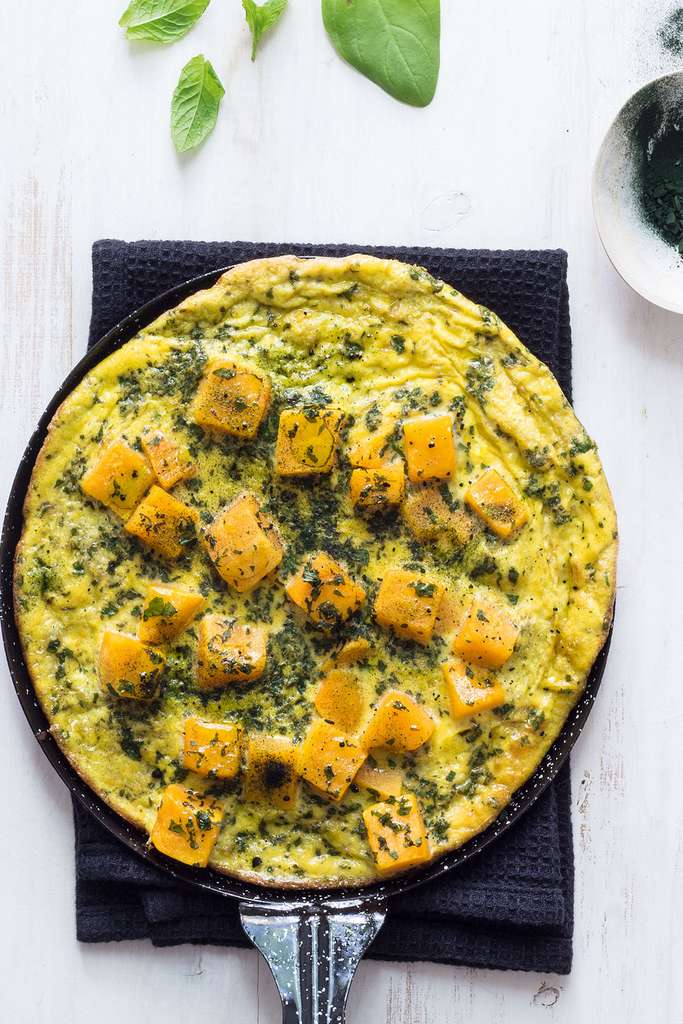 Recette Savoureuse Omelette A La Spiruline Et Jeunes Pousses D Epinards