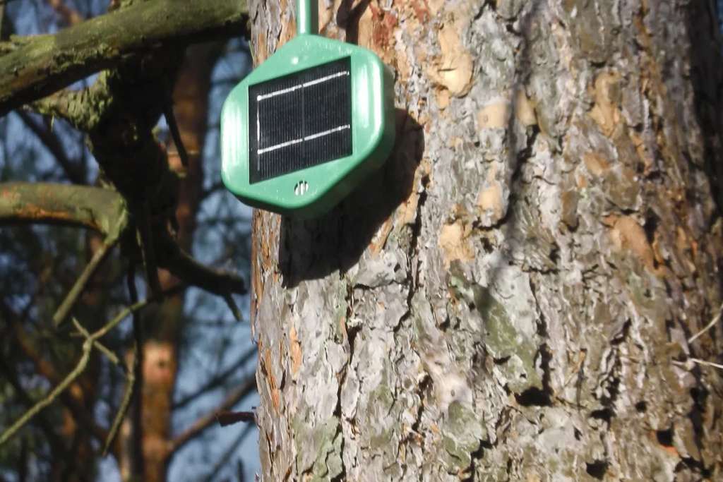 Un capteur développé par la compagnie Dryad, partenaire de Kinéis dans la solution de détection de feux de forêt. © Dryad Un capteur développé par la compagnie Dryad, partenaire de Kinéis dans la solution de détection de feux de forêt. © Dryad