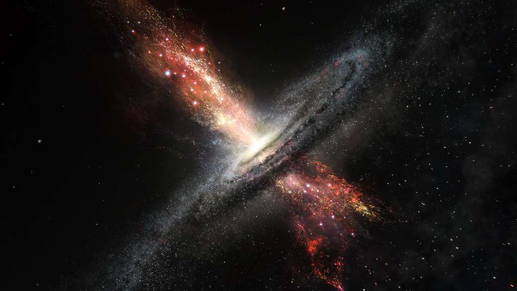 Des étoiles nées au sein de jets issus de trous noirs supermassifs