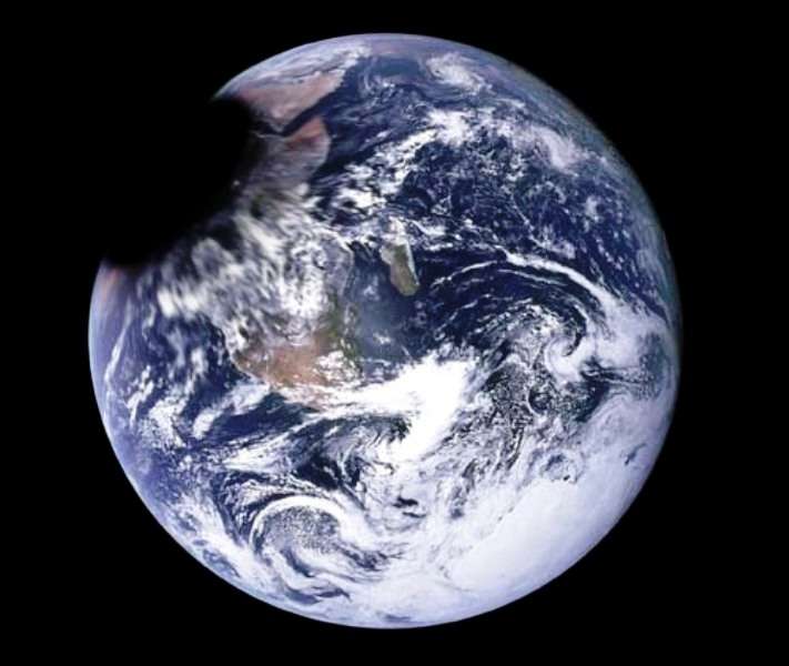 et si un minitrou noir entrait en collision avec la terre