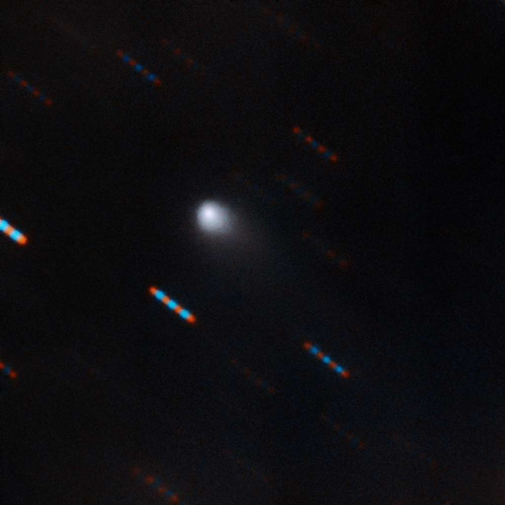 L'objet interstellaire, C/2019 Q4, photographié en couleur par l'observatoire Gemini dans la nuit du 9 au 10 septembre 2019. © Gemini Observatory, NSF, AURA