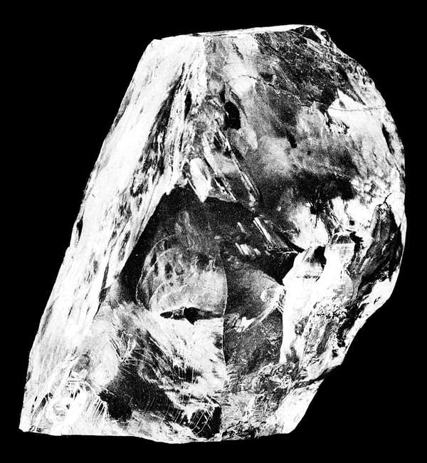 Le diamant Cullinan, figurant aujourd'hui parmi les joyaux de la Couronne britannique. © Wikimedia Le diamant Cullinan, figurant aujourd'hui parmi les joyaux de la Couronne britannique. © Wikimedia