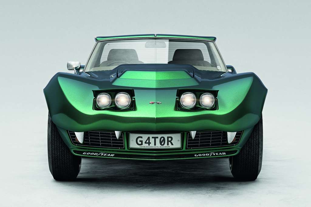 Chevrolet Corvette Stingray : vue de la G4T0R, en forme de reptile Chevrolet Corvette Stingray : vue de la G4T0R, en forme de reptile