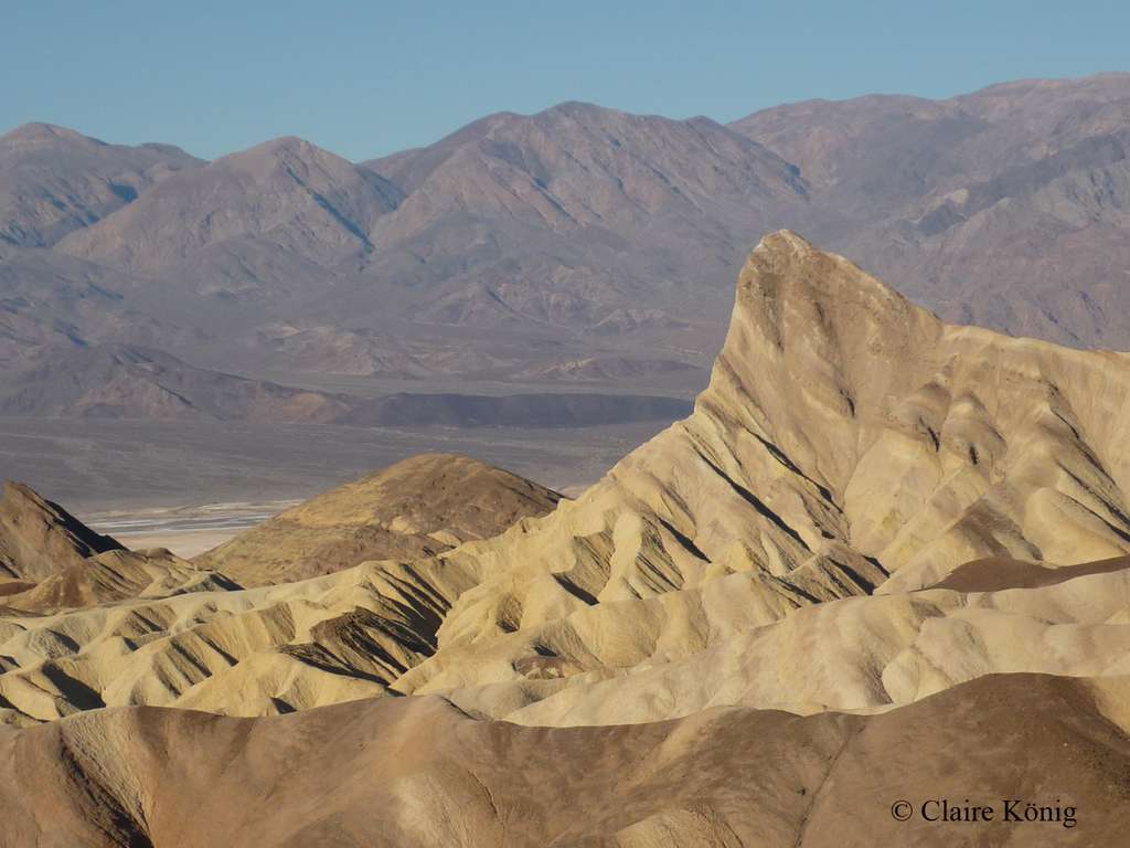 Death Valley, autre vue de Zabriskie Point. © Claire König - Tous droits réservés