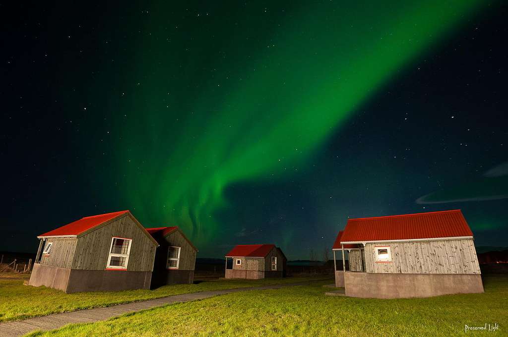 Aurore boréale à Austurland, en Islande Aurore boréale à Austurland, en Islande