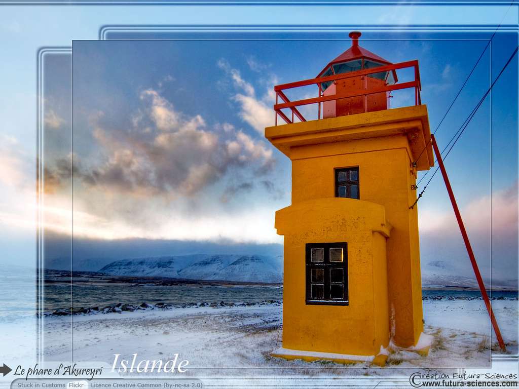 Fond D cran Phare Akureyri Islande Fond D cran Phare Akureyri Islande
