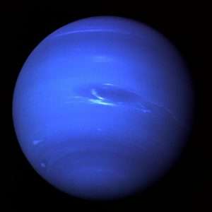 Neptune et sa Grande tache sombre. © Nasa