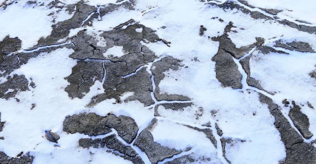 Le permafrost est un sol perpétuellement gelé, que l'on trouve principalement dans les régions polaires (Alaska, Sibérie...) et dans les sommets montagneux. © YuanGeng, Adobe Stock
