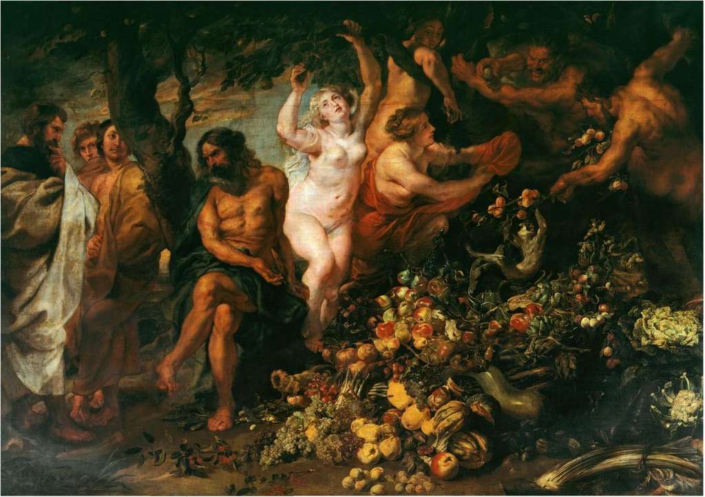 Pythagoras was the first to define the vegetarian diet as we know it.  Canvas by Peter Paul Rubens.  © Peter Paul Rubens, Wikimedia Commons, Public Domain