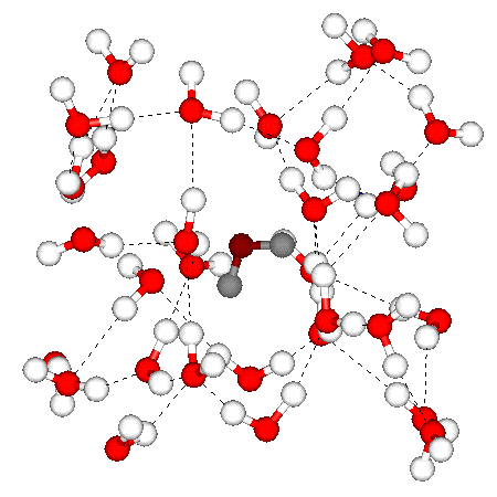 Fig. 3.3 : Assemblage des molécules d'eau