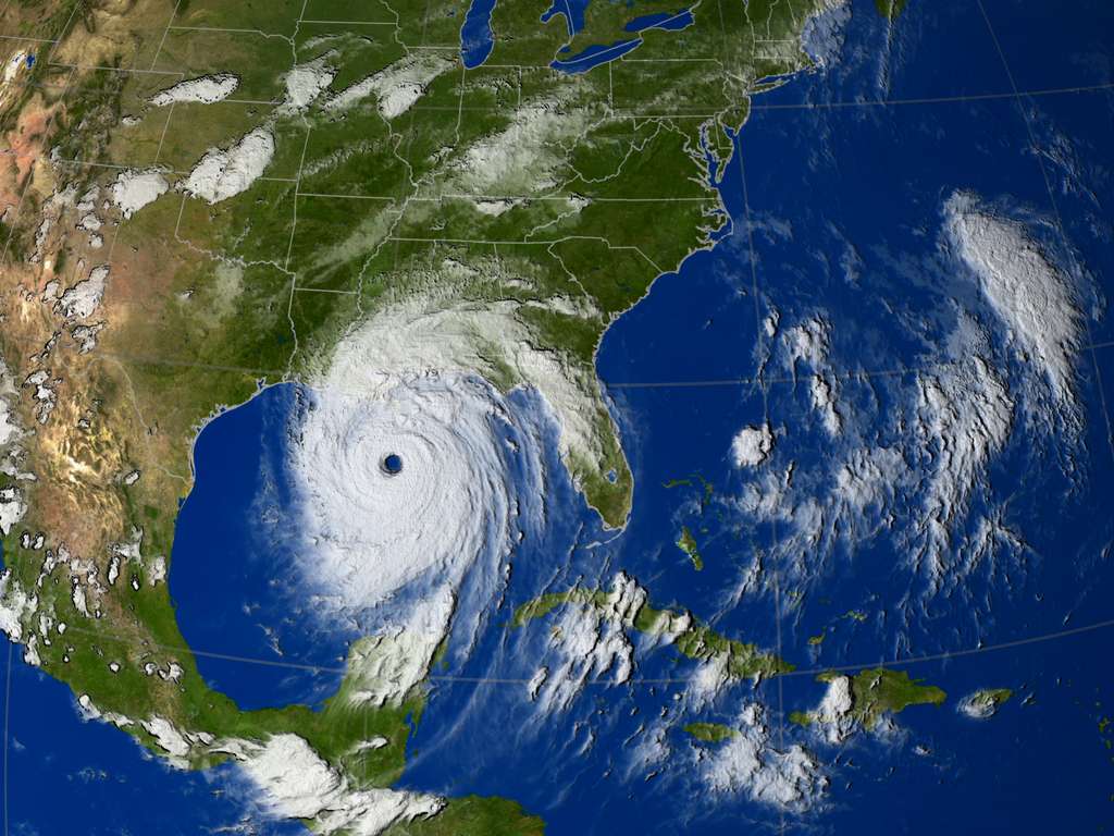 L'ouragan Katrina, en catégorie 5, avait fait des dégâts majeurs en Louisiane, mais la probabilité qu'un phénomène encore plus fort touche les États-Unis existe de plus en plus. © Nasa
