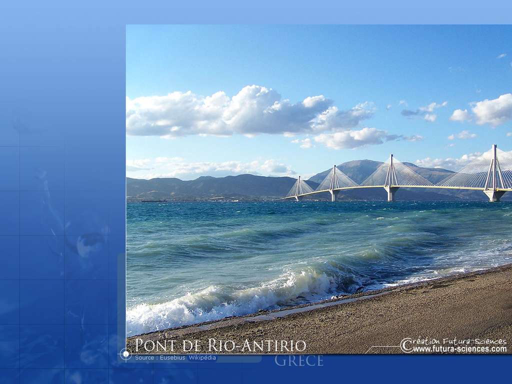 Grèce Pont de Rio Antirio Grèce Pont de Rio Antirio
