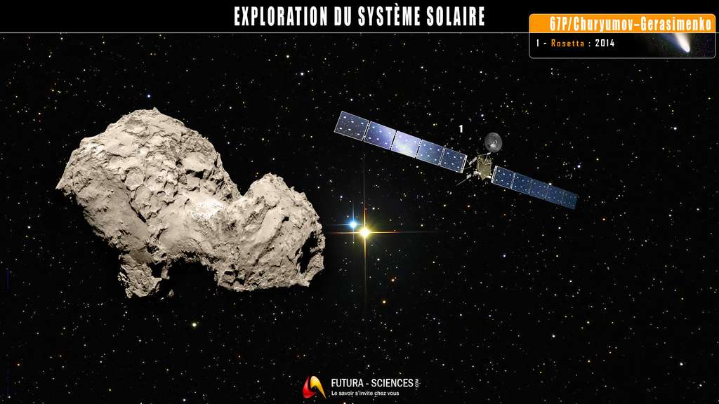 La comète Tchouri sous l'œil de Rosetta La comète Tchouri sous l'œil de Rosetta