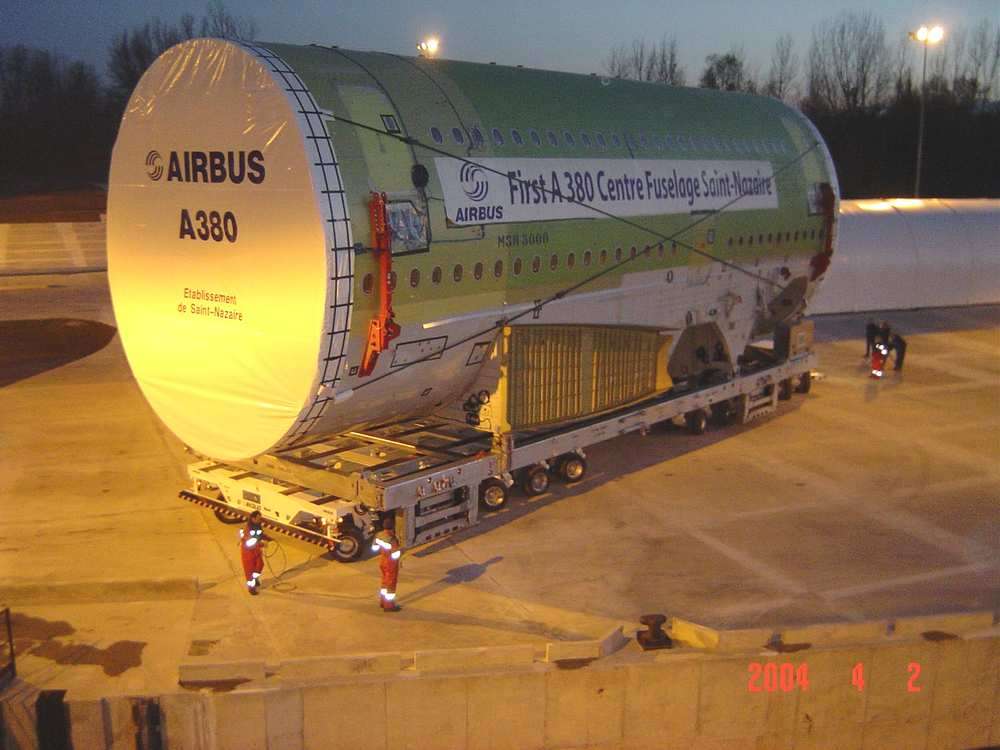 Partie du fuselage de l'A380 Partie du fuselage de l'A380